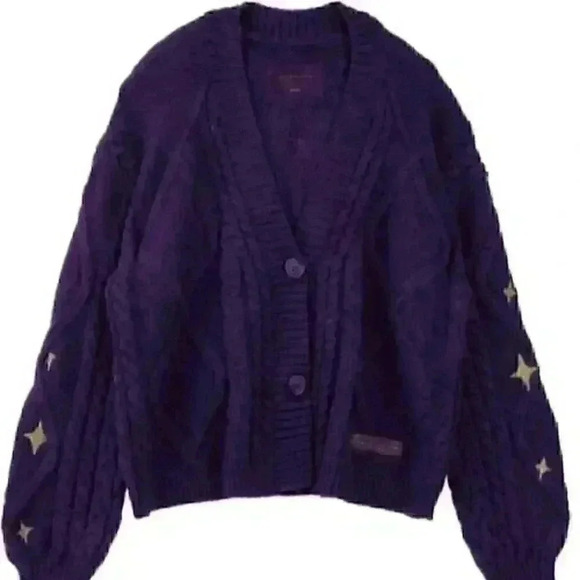SOLD OUT! NEW - Taylor Swift Speak Now Taylor's Version Cardigan Purple Size M/L - Picture 1 of 9